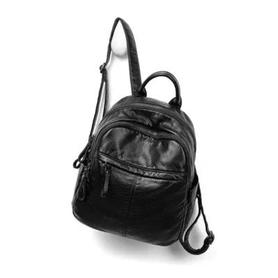 Women's Backpack Lady Bag Fashion Aesthetic Backpacks Cute Small Backpack Leather Bag White Bag Casual Anti-Theft Backpack