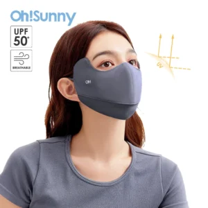 OhSunny Women Sun Protective Face Mask  New UPF 50+ Breathable Washable Quick Dry Canthus Protection for Outdoors Cycling