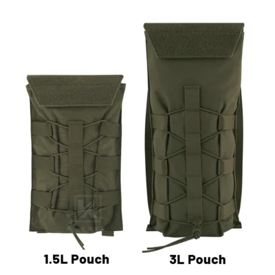 KRYDEX 500D Tactical 1.5L 3L Water Bladder Pouch Modular 100 50 Oz Hydration Carrier MOLLE Pack Bag Pouch Hunting Outdoor Gear