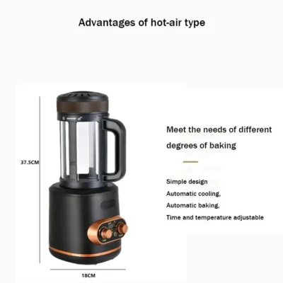 New 220V Electric Coffee Bean Roaster Baking Machine With Temperature Control And Timing Function Automatic Cooling