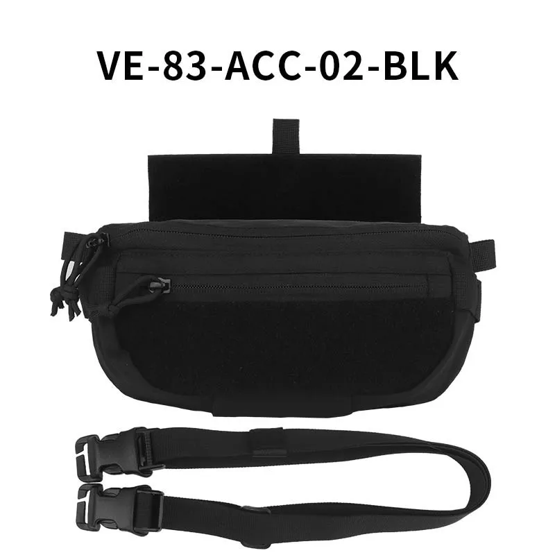 Tactical Hanger Pouch Compact Abdominal Dangler Pack Quick Release Shoulder Bag Integrates Hunting Vest Plate Carrier Airsoft