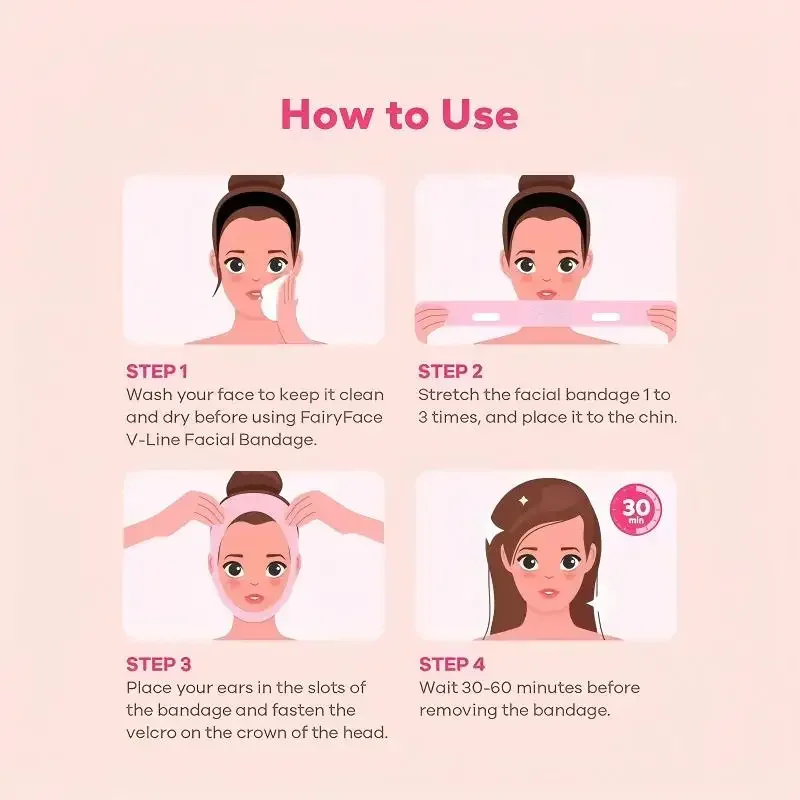 YANBIGUO Reusable V-Line Mask Facial Slimming Strap Double Chin Reducer Chin Up Mask Face Lifting Belt V Shaped Slimming Face
