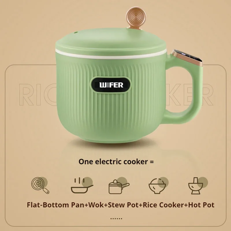 Mini Electric Hot Pot Multifunctional Integrated 2026 New Small Home Kitchen Appliance for Dormitory Instant Noodle Maker