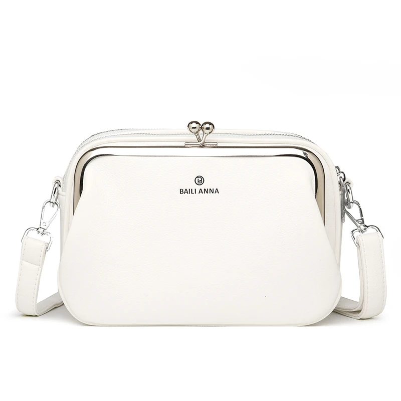 Elegant Shoulder Bag for Women Soft Leather Crossbody Bags Designer Multiple Pockets Messenger Bag Ladies Purses and Handbags