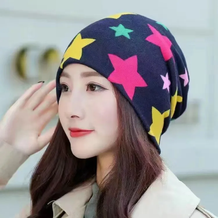 Fashion Double Head Cap Bib Twist Cap Multi-Functional Printed Scarf Cover Cap Neck Cap Face Mask Headscarf Cap C081