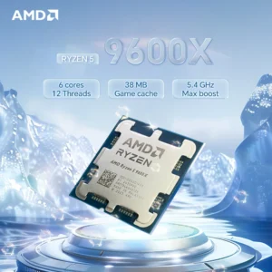 NEW AMD Ryzen 5 9600X R5 9600x 6-Core 12-Thread 5.4GHz CPU Processor 4NM L3=32M TDP 65W Socket AM5 DDR5 but without cooler