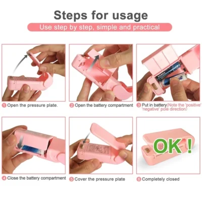 Mini Hea Bag Seal Machine Package Sealer Bags Thermal Plastic Food Bag
