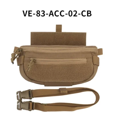 Tactical Hanger Pouch Compact Abdominal Dangler Pack Quick Release Shoulder Bag Integrates Hunting Vest Plate Carrier Airsoft