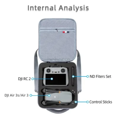 Portable Storage Bag for DJI Air 3 RC 2/RC N2 Carrying Case Travel Anti drop Shoulder Box for DJI Air 3/Air 3S Drone Accessoies
