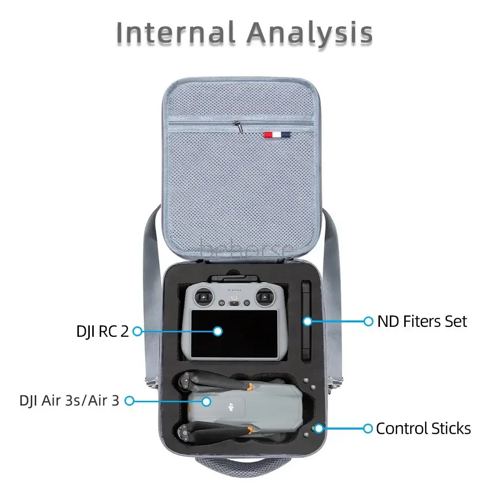Portable Storage Bag for DJI Air 3 RC 2/RC N2 Carrying Case Travel Anti drop Shoulder Box for DJI Air 3/Air 3S Drone Accessoies