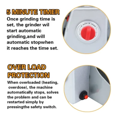 Electric Grain Grinder Mill High-speed Spice Corn Mill Commercial Powder Machine for Dry Cereals Grain Spice Coffee Herb Bean