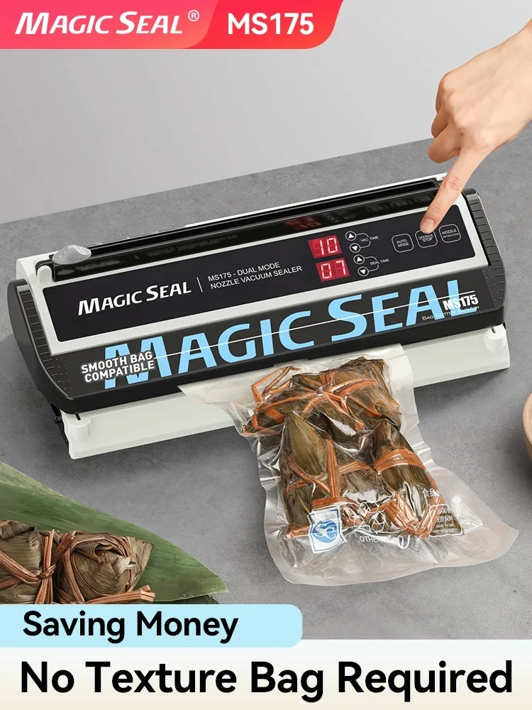 MAGIC SEAL MS175 Vacuum Sealer Machine For Sous Vide Food Plastic Bag Sealer Kitchen Packer Household Sealing Pakaging Machine