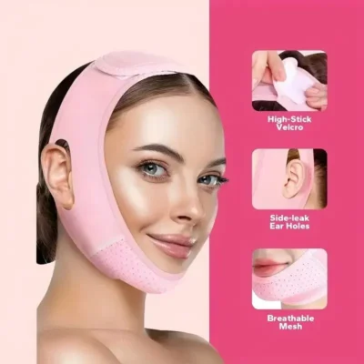 YANBIGUO Reusable V-Line Mask Facial Slimming Strap Double Chin Reducer Chin Up Mask Face Lifting Belt V Shaped Slimming Face