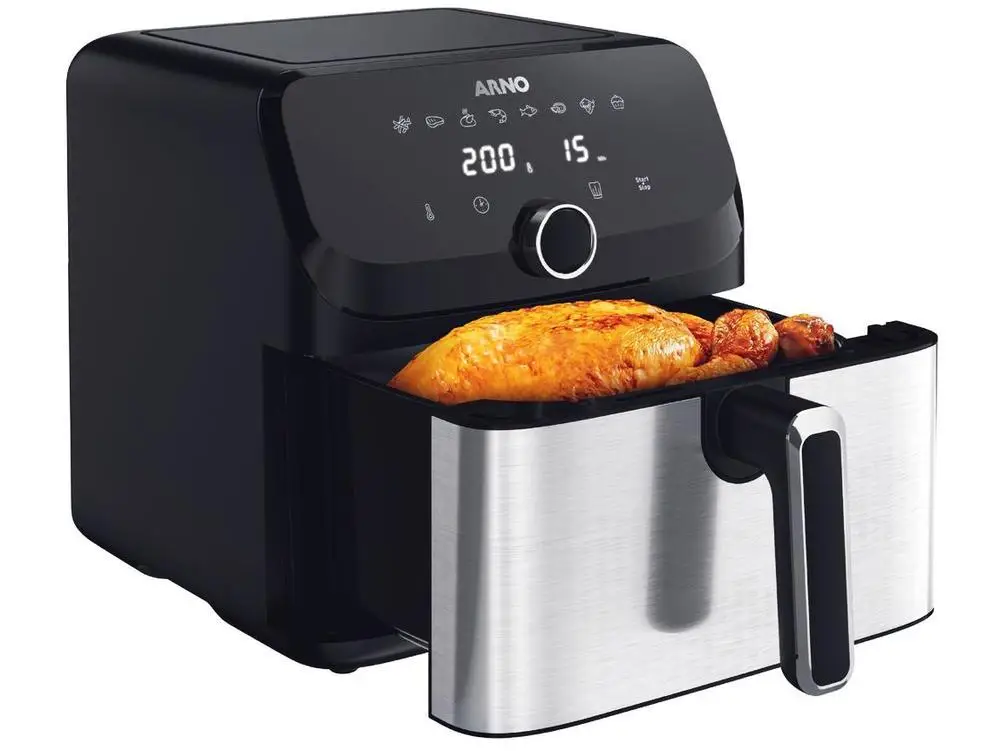 Electric Fryer No Oil/Air Fryer Arno Expert Maxxi AFD7 with Timer Inox 7.5L-220V