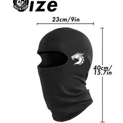 Alternative view of Musion Motorcycle Balaclava Fashion Print Sun Protection Full Face Mask Breathable Mask Balaclava Bicycle Cycling Head Cover Und
