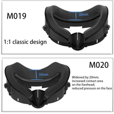 FOR Meta Quest 3 VR Comfort Kit PU Leather Face Mask Cover Silk Fabric Pad  Durable Enhanced For Quest 3 Facial Interface