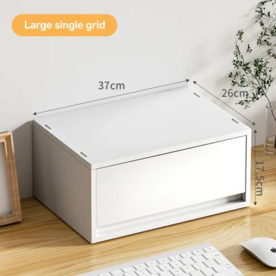 6-Tier Desk Organizer with Drawers Box Office Supplies Jewelry Cosmetics Storage Portable Divider Box Lipstick Skincare Holder