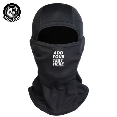 Musion Customized Full Face Mask Sweat-absorbing Balaclava High-stretch Helmet Liner for Cycling and Riding Motorcycle