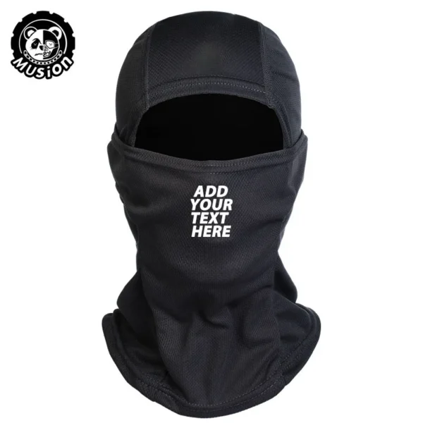 Musion Customized Full Face Mask Sweat-absorbing Balaclava High-stretch Helmet Liner for Cycling and Riding Motorcycle