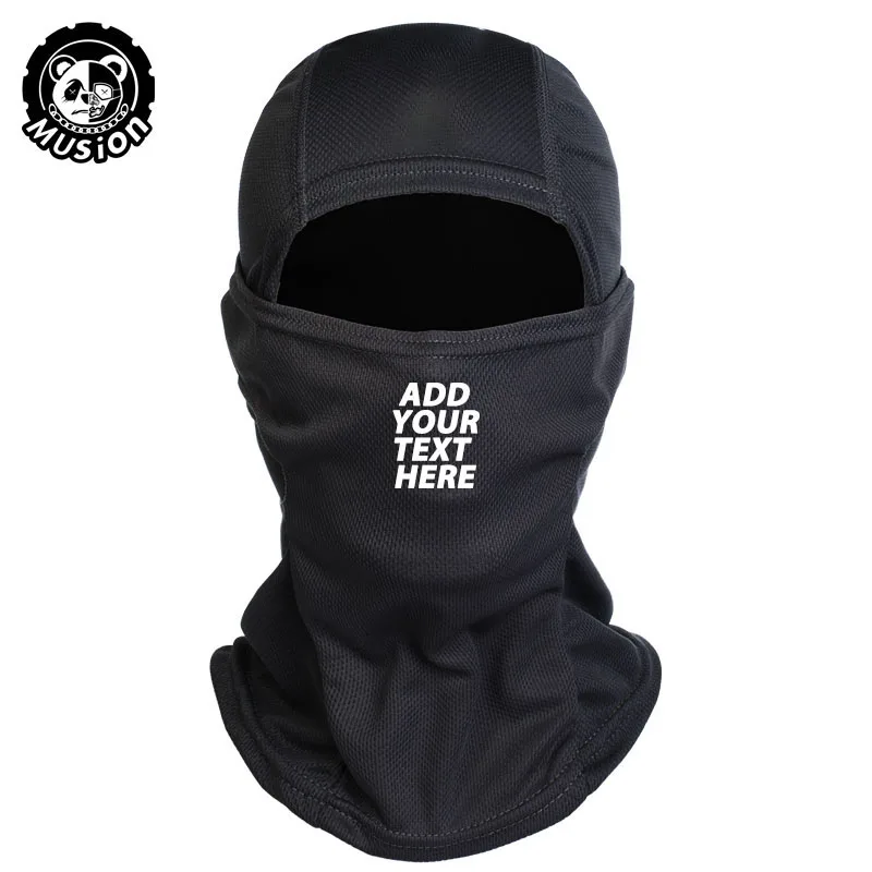 Musion Customized Full Face Mask Sweat-absorbing Balaclava High-stretch Helmet Liner for Cycling and Riding Motorcycle