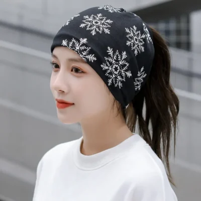 Fashion Double Head Cap Bib Twist Cap Multi-Functional Printed Scarf Cover Cap Neck Cap Face Mask Headscarf Cap C081