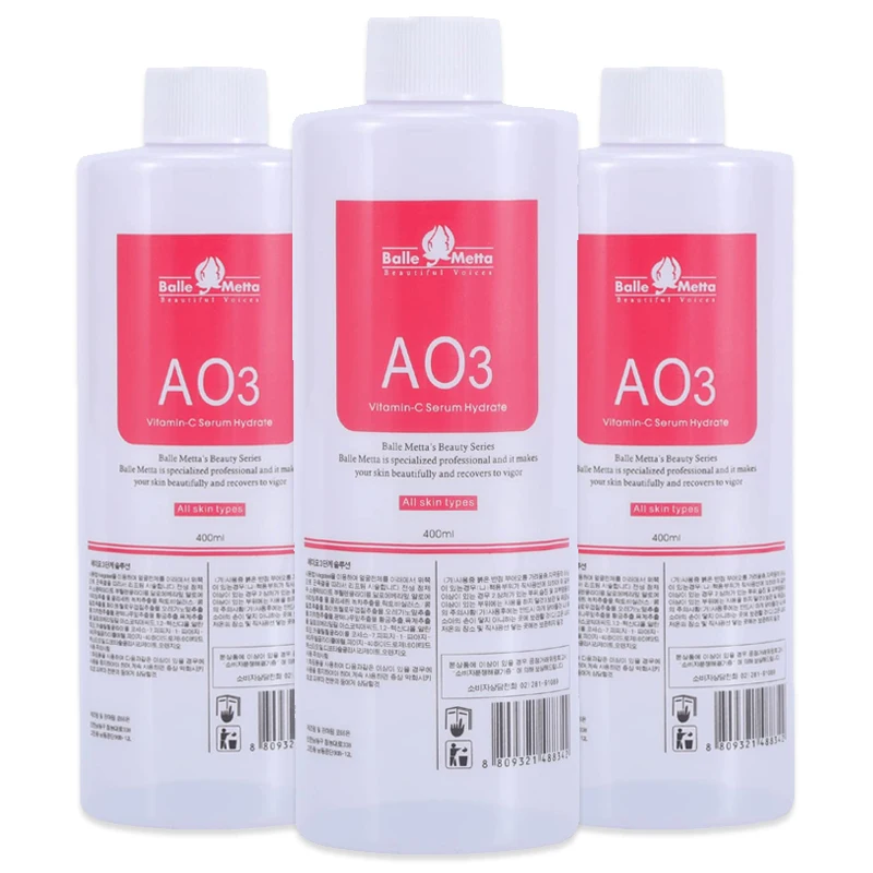 3pcs/Lot 1200ML Hydra Liquid Face Serum Facial Aqua Peel Solution AS1 SA2 AO3 For Beauty Machine SkinCare Deep Cleaning