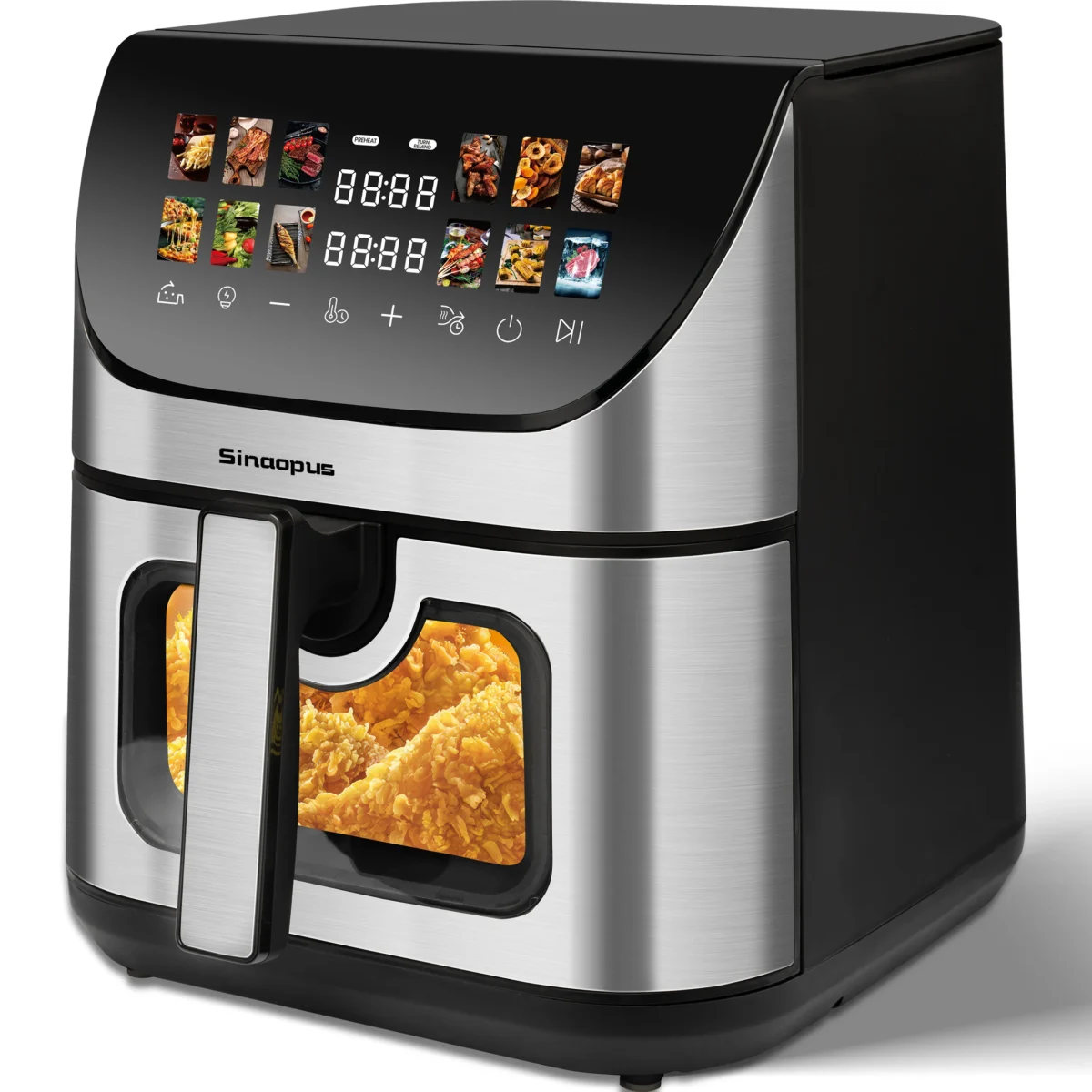 9L Multi Function air fryers Smart machine Viewing Window Electric Hot fryer Oilless Cooker with LED Touch Control,Family oven