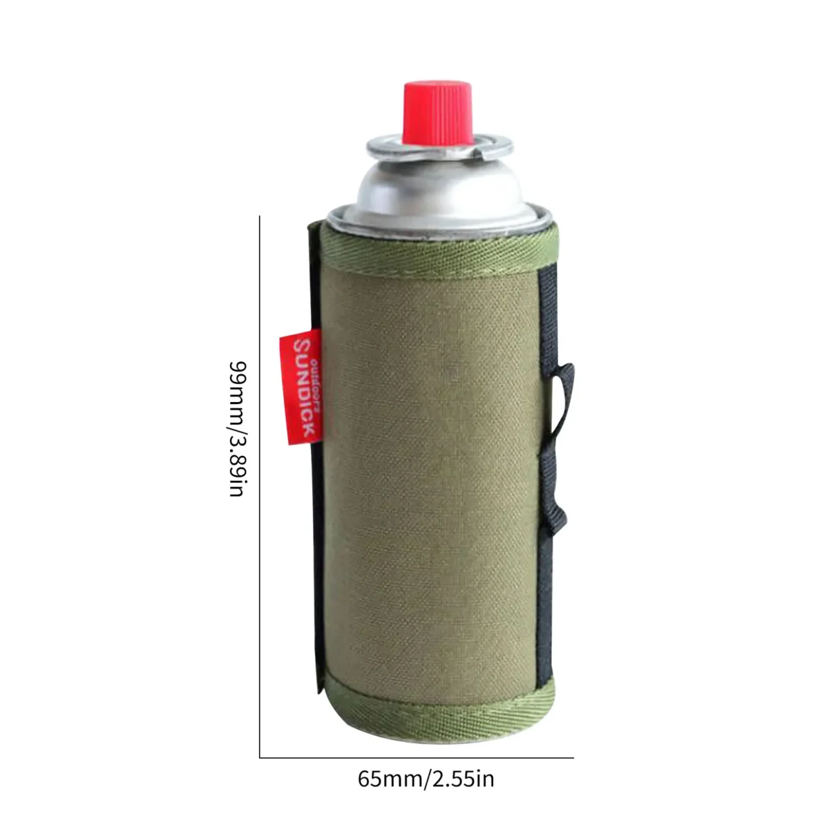Camping Gas Can Protective Cover Tactical Fuel Cylinder Sleeve Outdoor Gas Tank Canister Storage Bag Case for Hunting