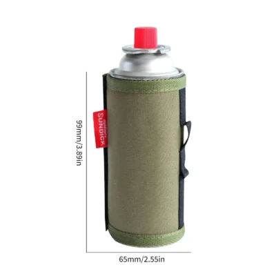 Camping Gas Can Protective Cover Tactical Fuel Cylinder Sleeve Outdoor Gas Tank Canister Storage Bag Case for Hunting