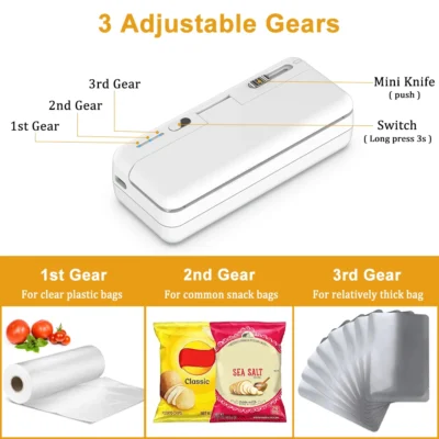 Plastic Bag Sealer Mini Sealing Machine Thermal Plastic Bag Sealants Heat Sealing Machine for Plastic Bags Handheld Heat Sealer