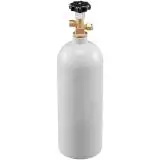 SucceBuy 5 Lbs CO2 Tank Aluminum Gas Cylinder Brand New CO2 Cylinder with Gray Spray Coating CO2 Tank with CGA320 Valve