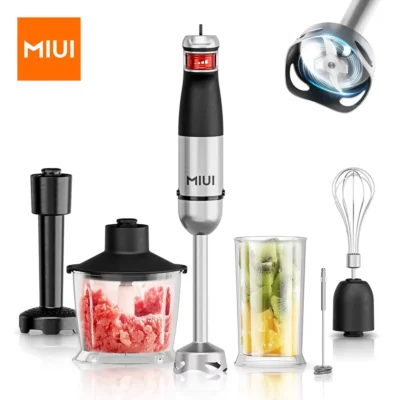 Electric Hand Held Stick Blender 6-in-1 Multi-Purpose Immersion Hand Blender,Stainless Steel Blades,Home & Kitchen,MAX 1500W