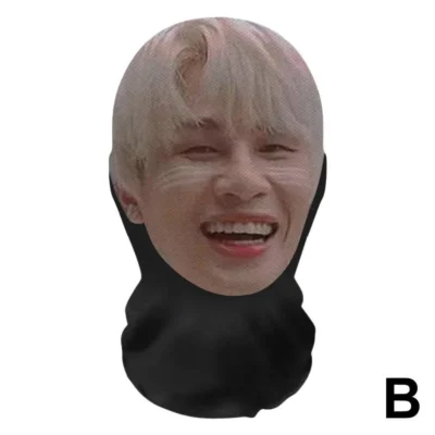 3D Printed Full Face Mask Elastic Mesh For Unisex Cosplay Headwear Party Simulation Balaclava Hat Headgear Breathable Prop Novel