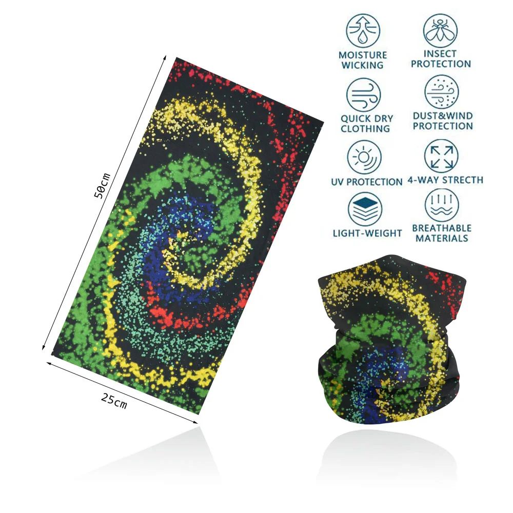 Seamless Bandana Sky Stars Printed Cycling Bandana Rave Face Mask Women Men for Dust Wind Sun Protection Face Scarf Mask Cover