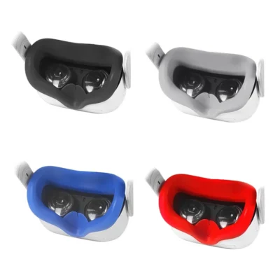 Silicone VR Face Mask For Meta Quest 2 Facial Interface Sweatproof Mask Face Cushion Lightproof Mask Face Cover VR Accessories