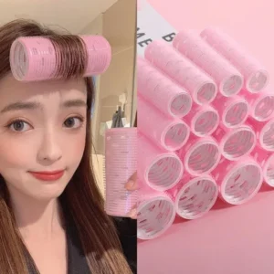 Self-Grip Hair Rollers Heatless Hair Curlers No Heat Hair Bangs Volume Self-adhesive Hook & Loop DIY Styling Tools Beauty Tool