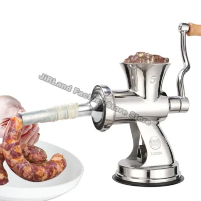 Stainless steel manual meat grinder manual beef sausage machine minced meat tool multifunctional food processor