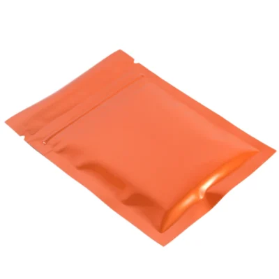 Flat  Aluminum Foil Mylar Ziplock Pouches Various Size Glossy Bag, 100pcs Heat Sealing Zipper Organizer Storage Bags