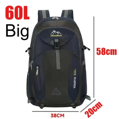Travel Backpack Men's and Women's Outdoor Mountaineering Bag Large Capacity Waterproof Sports Camping Hiking Luggage Storage Bag