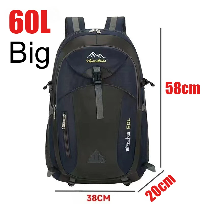 Travel Backpack Men's and Women's Outdoor Mountaineering Bag Large Capacity Waterproof Sports Camping Hiking Luggage Storage Bag