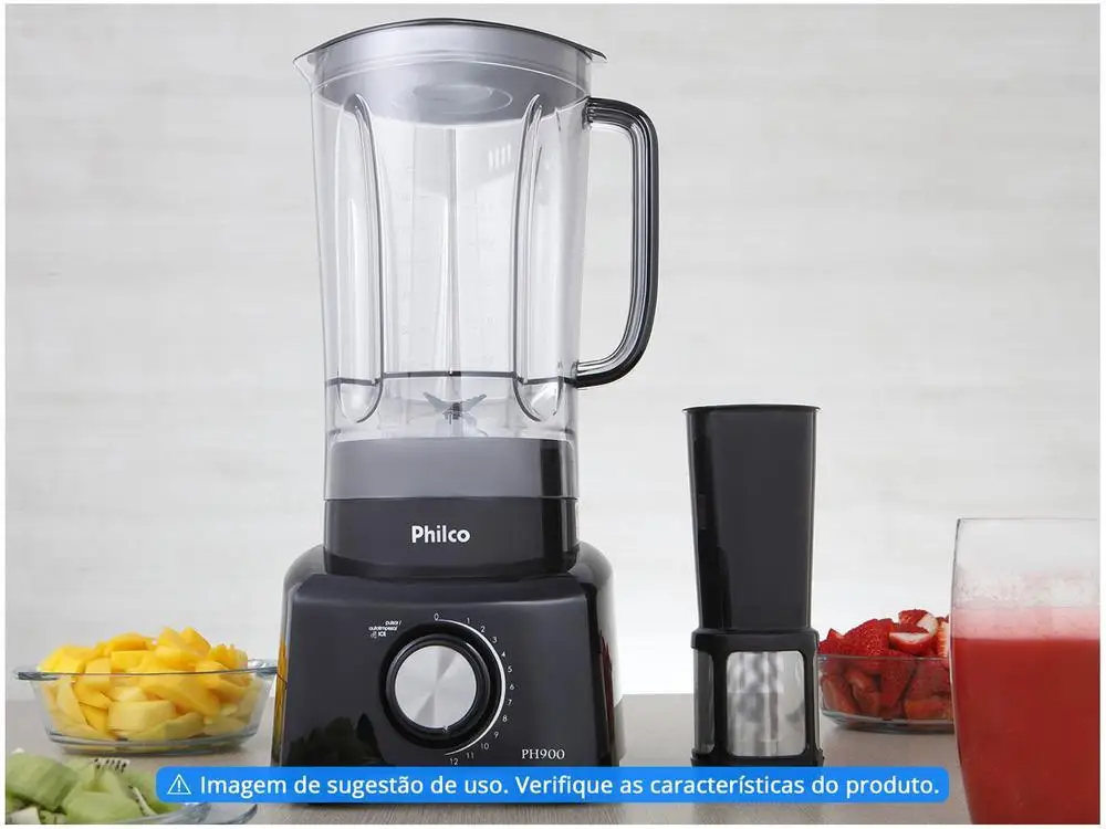 Philco PH900 Black Blender with Filter-110V