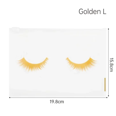 10pcs Eyelash Aftercare Bags With Zipper Toiletry Makeup Pouch Cosmetic Travel Beauty Tool Packaging Lash Extension Supplies