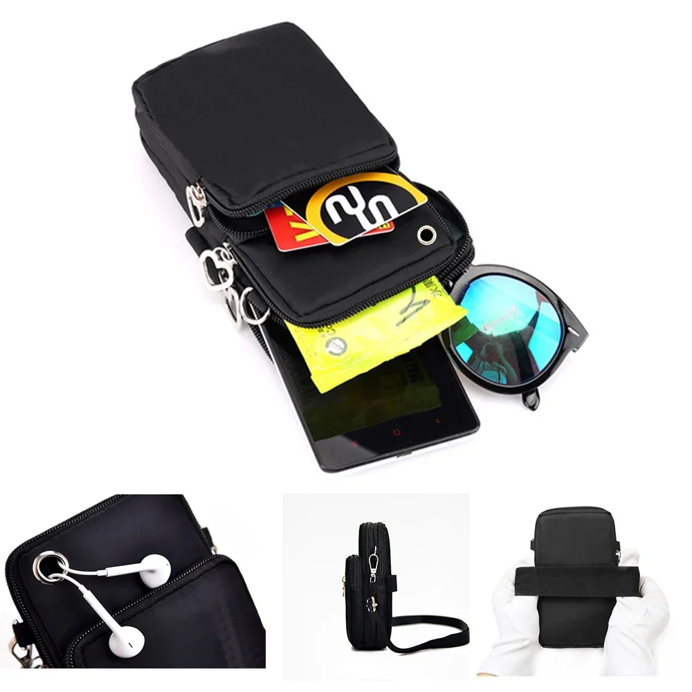 Universal Mobile Phone Bag Iphone 13 Huawei Shoulder Cross-body Package Women Sport Pouch Unisex Arm Wrist Bags Butterfly Print