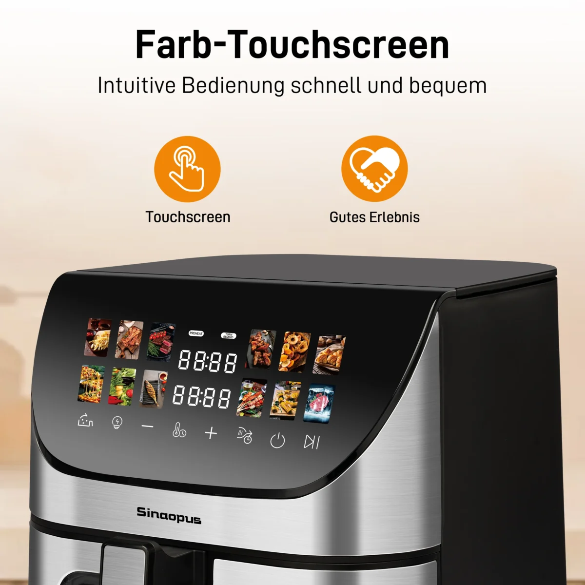 9L Multi Function air fryers Smart machine Viewing Window Electric Hot fryer Oilless Cooker with LED Touch Control,Family oven