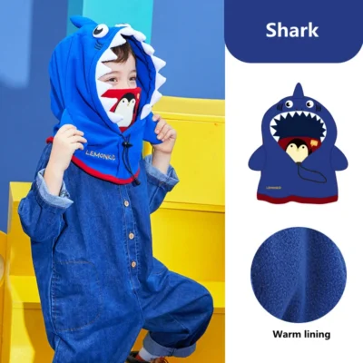 Kids Winter Fleece Warmer Balaclava Cap Thermal Tactical Military Helmet Windproof Full Face Mask Cover Ski Beanies For Boy Girl