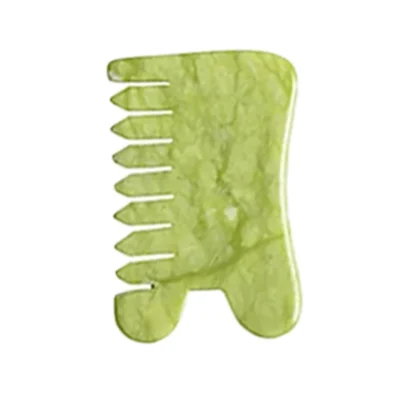Natural Green Xiuyu Gua Sha Board Jade Stone Massager For SPA Acupuncture Body Scraping Gouache Scraper Facial Beauty Tool