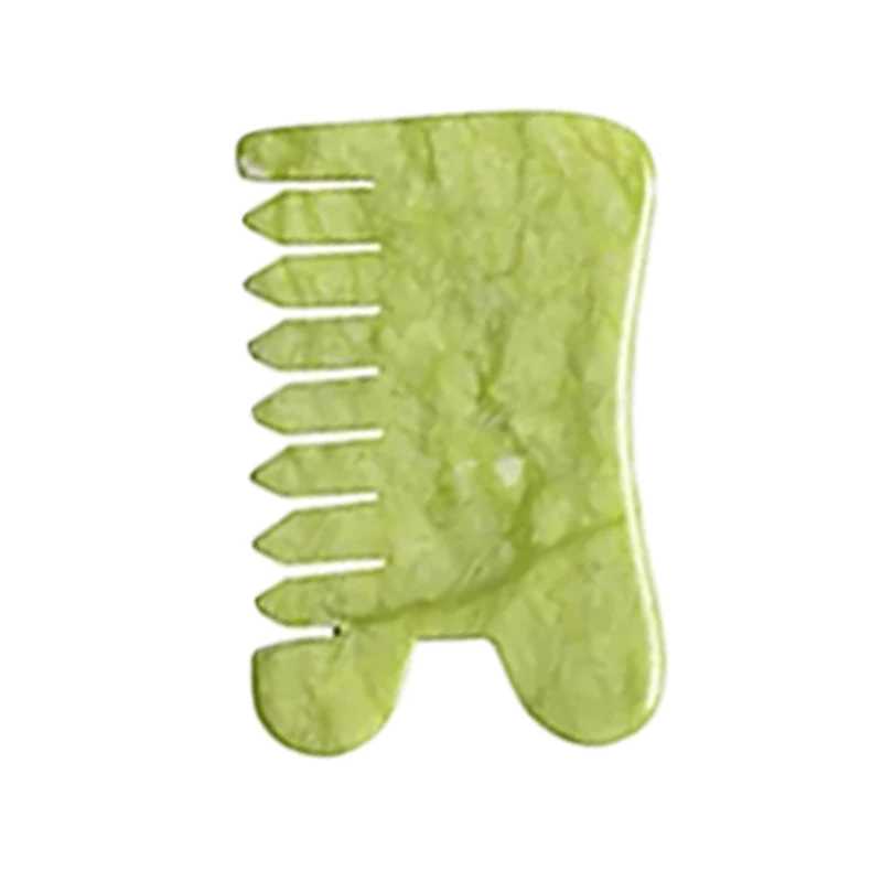 Natural Green Xiuyu Gua Sha Board Jade Stone Massager For SPA Acupuncture Body Scraping Gouache Scraper Facial Beauty Tool