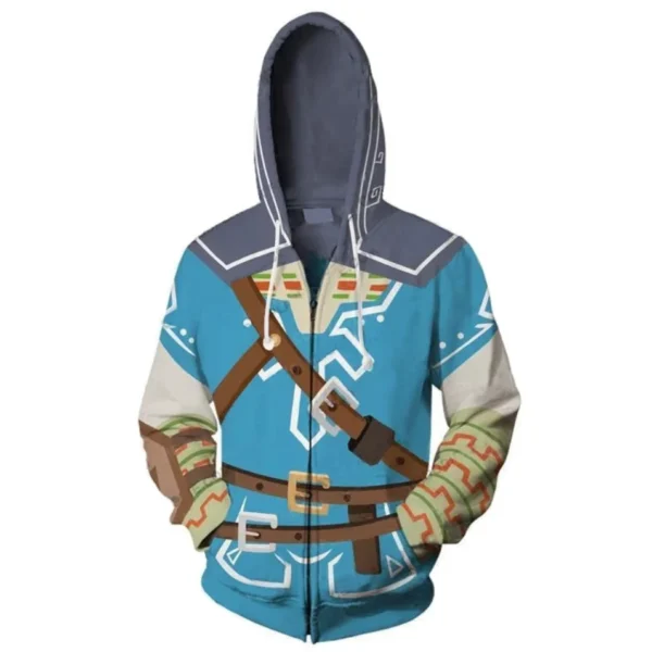 Halloween The Legend Cosplay Costume Hoodie Sweatshirt Casual  Coat Breath of the Wild Jacket Fashion Sweatshirt Zipper Hoodies