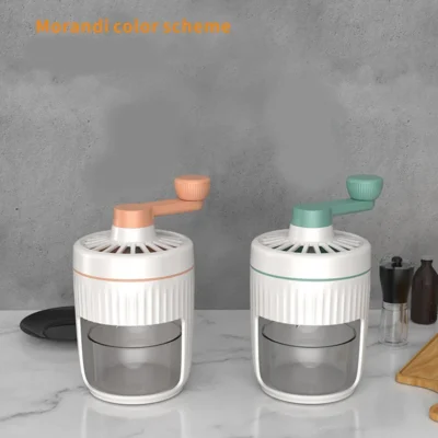 Household Small Hand Ice Crusher Stainless Steel Blade Fast Ice Crushing Removable Cleaning Slushie Maker Machine  Ice Crusher