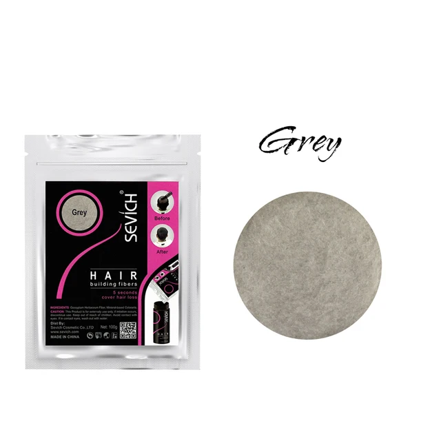 Sevich 500g Refill Hair Fiber Anti Hair Loss Product 10Color Keratin Instant Hair Growth Fiber Refill Hair Building Fiber Powder